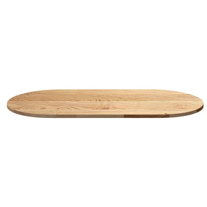 vidaXL Table Top 120x60x2 cm Solid Wood Oak Oval