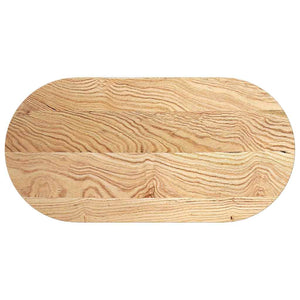 vidaXL Table Top 100x50x4 cm Solid Wood Oak Oval