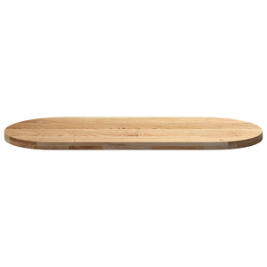 vidaXL Table Top 140x60x4 cm Solid Wood Oak Oval