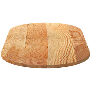 vidaXL Table Top Light Brown 120x60x2 cm Solid Wood Oak Oval