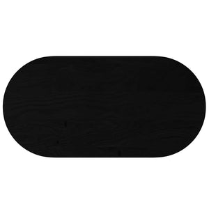 vidaXL Table Top Dark Brown 120x60x2 cm Solid Wood Oak Oval