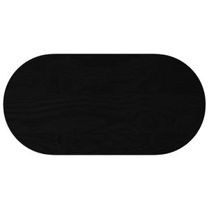 vidaXL Table Top Dark Brown 80x40x4 cm Solid Wood Oak Oval