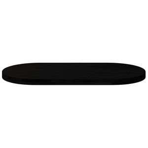 vidaXL Table Top Dark Brown 100x50x4 cm Solid Wood Oak Oval