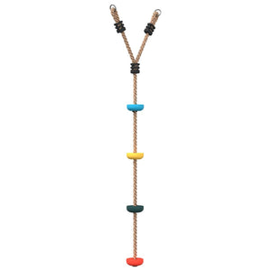 vidaXL Disc Rope Swing for Kids with 4 Treads Multicolour