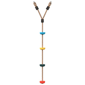 vidaXL Disc Rope Swing for Kids with 4 Treads Multicolour