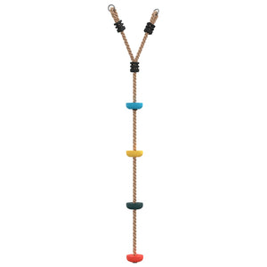 vidaXL Disc Rope Swing for Kids with 4 Treads Multicolour