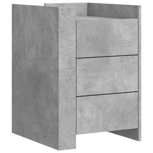 vidaXL Bedside Cabinet Concrete Grey 45x50x65 cm Engineered Wood