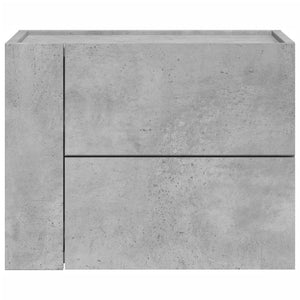 vidaXL Wall-mounted Bedside Cabinets 2 pcs Concrete Grey 45x30x35 cm