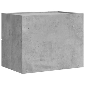 vidaXL Wall-mounted Bedside Cabinets 2 pcs Concrete Grey 45x30x35 cm