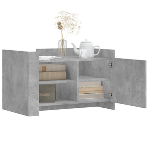 vidaXL Coffee Table Concrete Grey 80x50x50 cm Engineered Wood