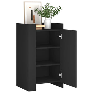 vidaXL Sideboard Black 45x35x75 cm Engineered Wood