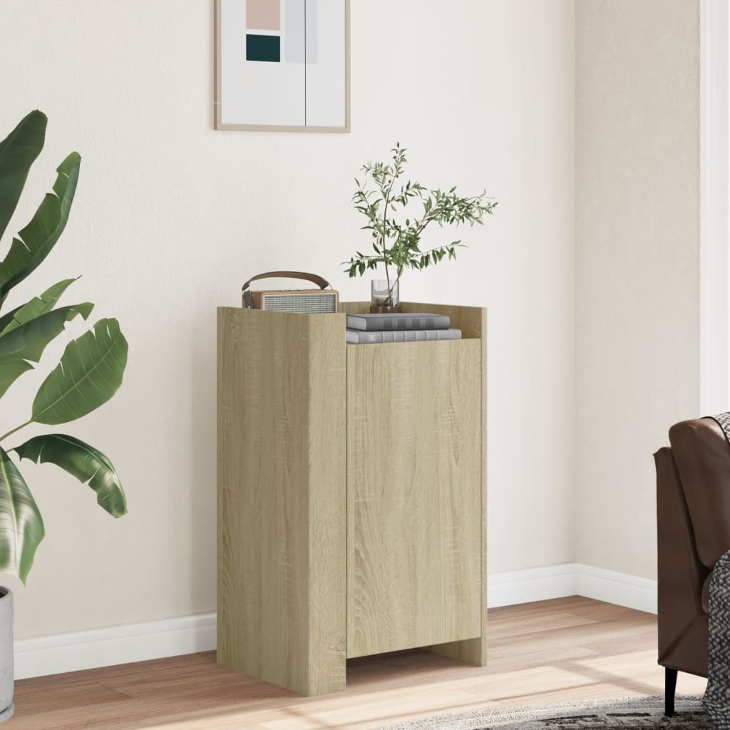 vidaXL Sideboard Sonoma Oak 45x35x75 cm Engineered Wood