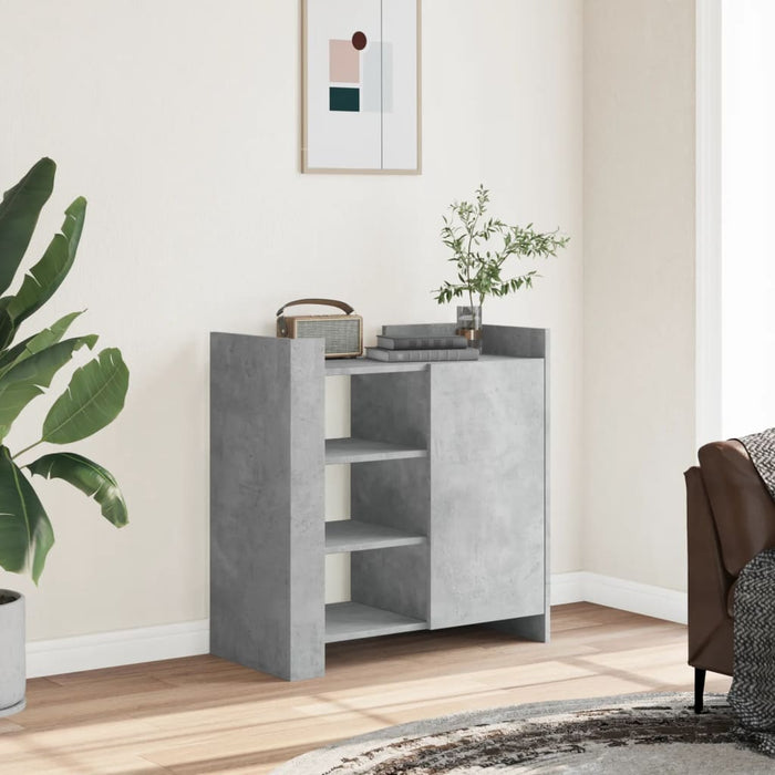 vidaXL Sideboard Concrete Grey 73.5x35x75 cm Engineered Wood