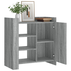 vidaXL Sideboard Grey Sonoma 73.5x35x75 cm Engineered Wood