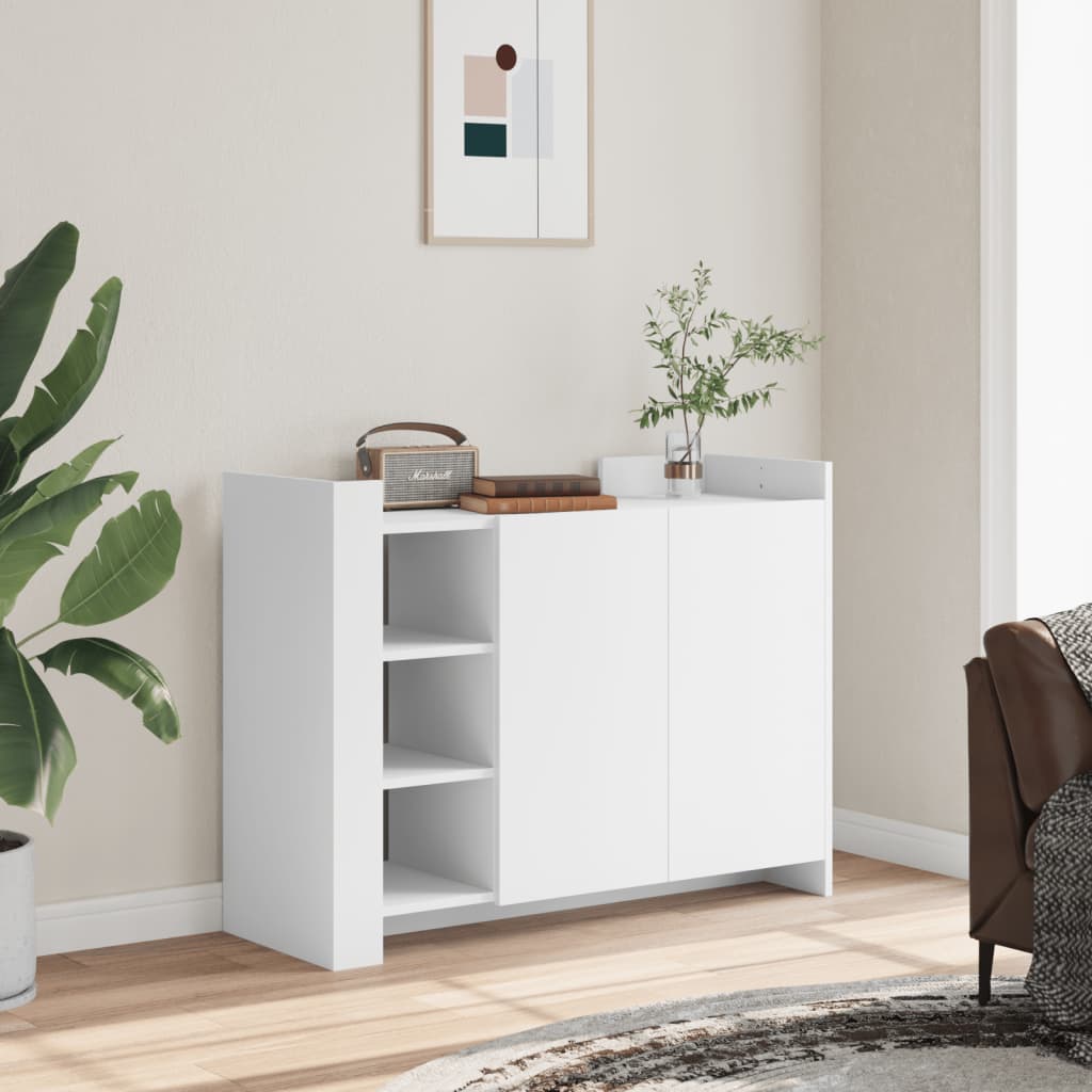 vidaXL Sideboard White 100x35x75 cm Engineered Wood