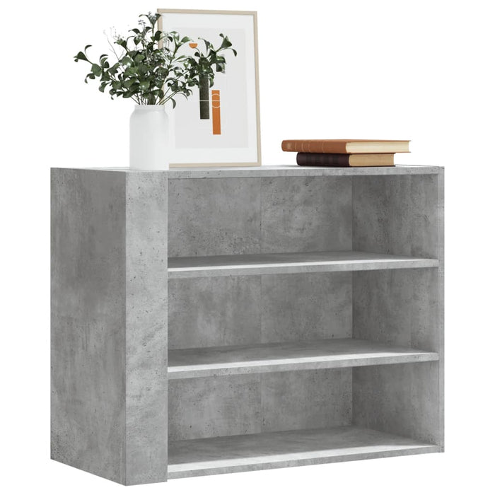 vidaXL Wall Cabinet Concrete Grey 75x35x60 cm Engineered Wood