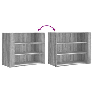 vidaXL Wall Cabinet Grey Sonoma 75x35x60 cm Engineered Wood