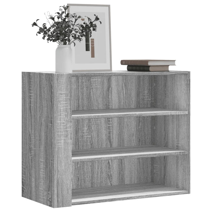 vidaXL Wall Cabinet Grey Sonoma 75x35x60 cm Engineered Wood