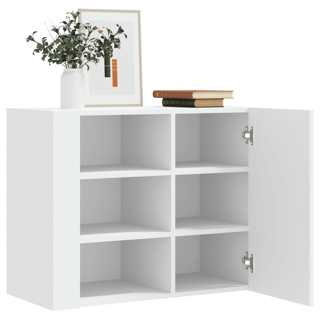 vidaXL Wall Cabinet White 75x35x60 cm Engineered Wood