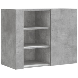 vidaXL Wall Cabinet Concrete Grey 75x35x60 cm Engineered Wood