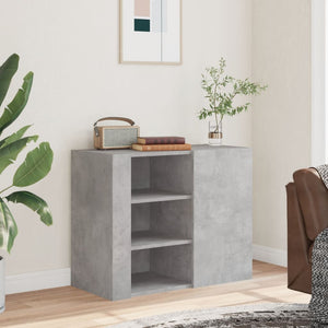 vidaXL Wall Cabinet Concrete Grey 75x35x60 cm Engineered Wood