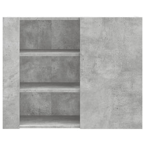 vidaXL Wall Cabinet Concrete Grey 75x35x60 cm Engineered Wood