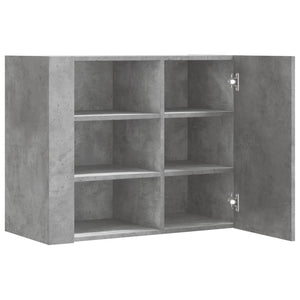 vidaXL Wall Cabinet Concrete Grey 75x35x60 cm Engineered Wood