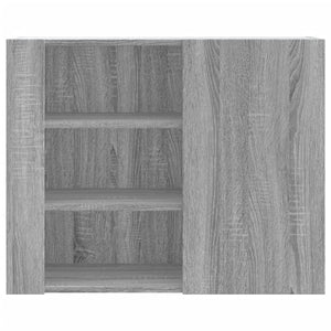 vidaXL Wall Cabinet Grey Sonoma 75x35x60 cm Engineered Wood