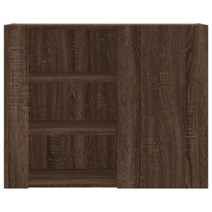 vidaXL Wall Cabinet Brown Oak 75x35x60 cm Engineered Wood