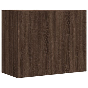 vidaXL Wall Cabinet Brown Oak 75x35x60 cm Engineered Wood