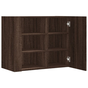 vidaXL Wall Cabinet Brown Oak 75x35x60 cm Engineered Wood