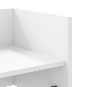 vidaXL Wall Shelf White 70.5x35x30.5 cm Engineered Wood