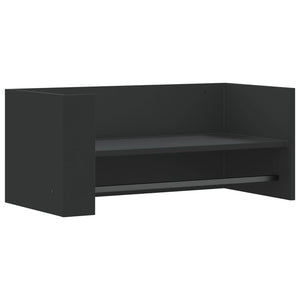 vidaXL Wall Shelf Black 70.5x35x30.5 cm Engineered Wood