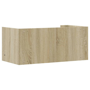 vidaXL Wall Shelf Sonoma Oak 70.5x35x30.5 cm Engineered Wood