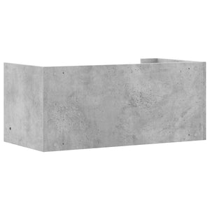 vidaXL Wall Shelf Concrete Grey 70.5x35x30.5 cm Engineered Wood