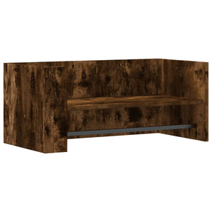 vidaXL Wall Shelf Smoked Oak 70.5x35x30.5 cm Engineered Wood