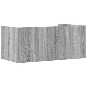 vidaXL Wall Shelf Grey Sonoma 70.5x35x30.5 cm Engineered Wood