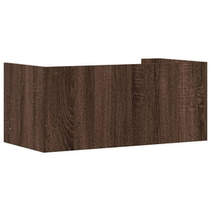 vidaXL Wall Shelf Brown Oak 70.5x35x30.5 cm Engineered Wood