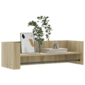 vidaXL Wall Shelf Sonoma Oak 100x35x30.5 cm Engineered Wood