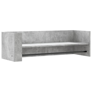 vidaXL Wall Shelf Concrete Grey 100x35x30.5 cm Engineered Wood