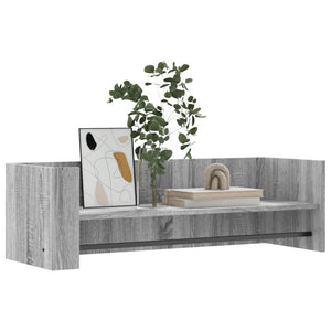 vidaXL Wall Shelf Grey Sonoma 100x35x30.5 cm Engineered Wood