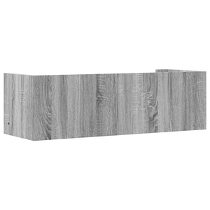 vidaXL Wall Shelf Grey Sonoma 100x35x30.5 cm Engineered Wood