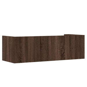 vidaXL Wall Shelf Brown Oak 100x35x30.5 cm Engineered Wood