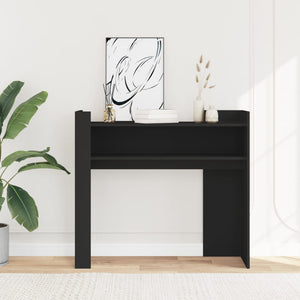 vidaXL Console Table Black 100x35x90 cm Engineered Wood