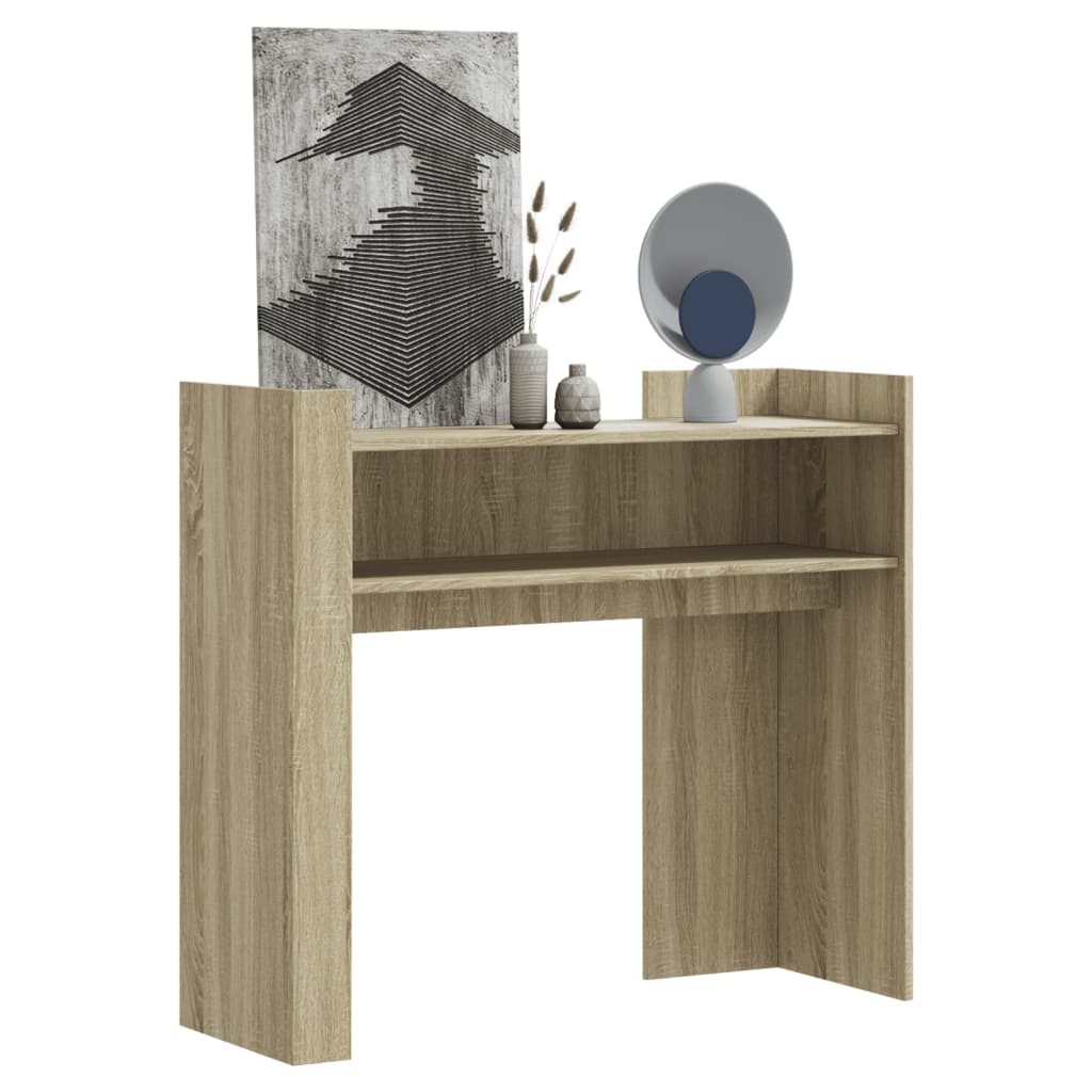 vidaXL Console Table Sonoma Oak 100x35x90 cm Engineered Wood