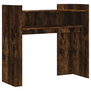 vidaXL Console Table Smoked Oak 100x35x90 cm Engineered Wood