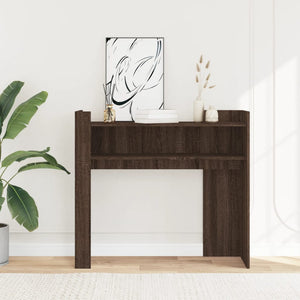 vidaXL Console Table Brown Oak 100x35x90 cm Engineered Wood