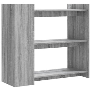 vidaXL Console Table Grey Sonoma 100x35x90 cm Engineered Wood