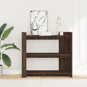 vidaXL Console Table Brown Oak 100x35x90 cm Engineered Wood