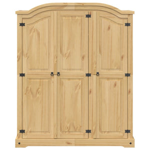 vidaXL Wardrobe Corona 151.5x52x186 cm Solid Wood Pine